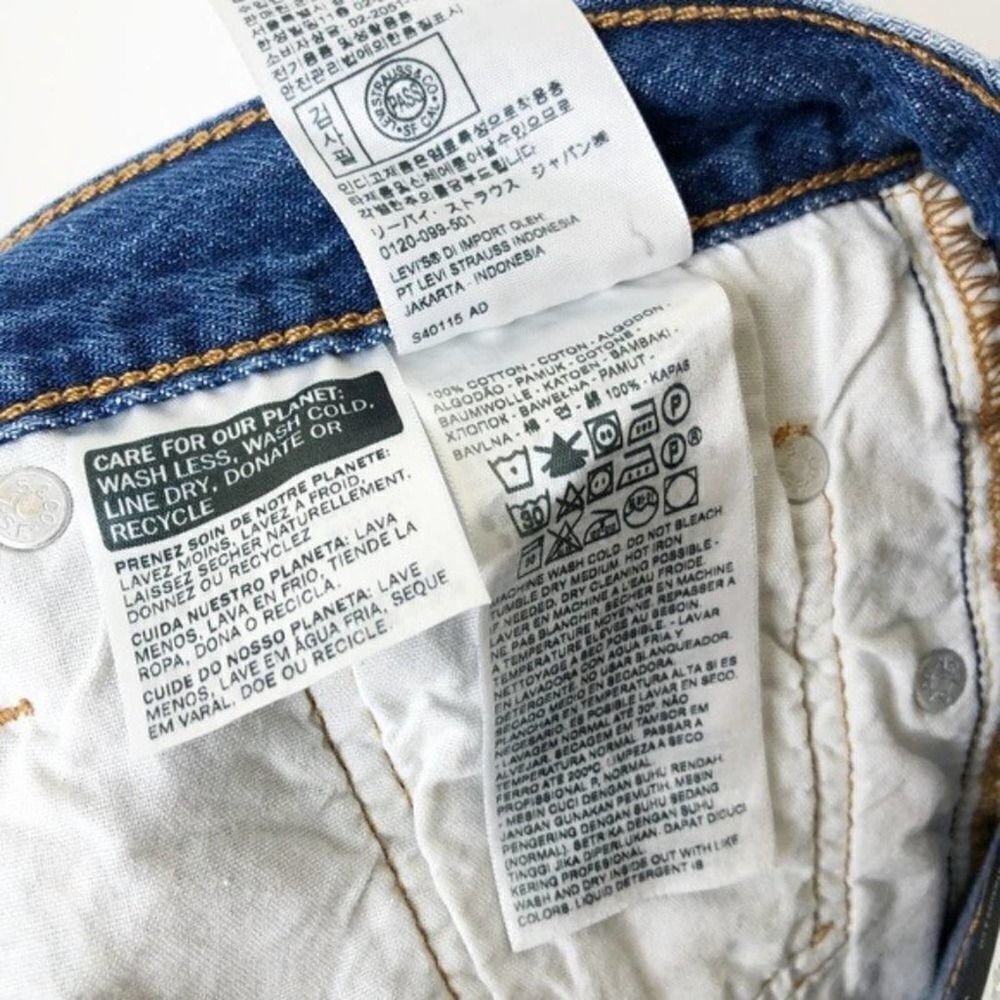 LEVI'S 501 High Rise Logo Drawstring Shorts  - Picture 5 of 7